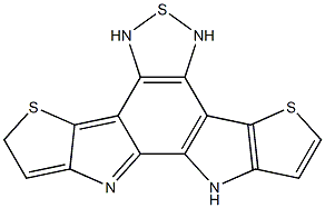 10,11-二氢-[1,2,5]噻二唑并[3,4-e]噻吩并[2',3':4,5]吡咯并[3,2-g]噻吩并[3,2-b]吲哚 结构式