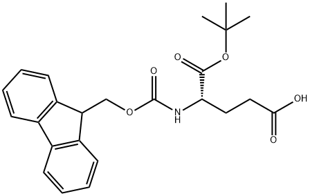 芴甲氧羰基-L-谷氨酸-1-叔丁酯 结构式