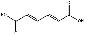 (2E,4E)-己-2,4 二烯二酸 结构式