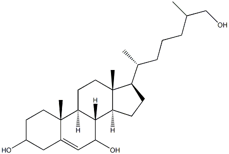 7β,27-二羟基胆固醇 结构式