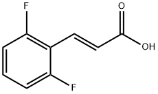 反式-2,6-二氟肉桂酸 结构式