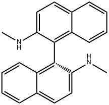 (R)-N,N'-二甲基-1,1'-双萘二胺 结构式