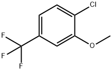 1-氯-2-甲氧基-4-(三氟甲基)苯 结构式