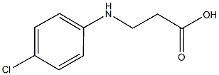 N-(4-氯苯基)-β-丙氨酸 结构式