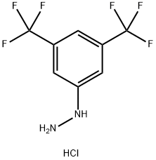 3,5-双(三氟甲基)苯肼盐酸盐 结构式