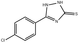 5-(4-氯苯基)-4H-1,2,4-三唑-3-硫醇 结构式