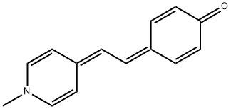 4-[(1-甲基-4(1H)-吡啶基亚基)亚乙基]-2,5-环己二烯-1-酮 结构式