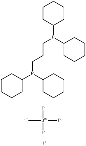 1,3-双(二环己基膦基)丙烷双(四氟硼酸盐) 结构式