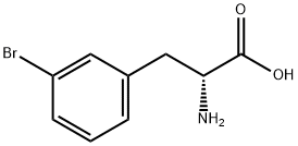 3-溴-D-苯丙氨酸 结构式