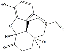 (5alpha)-4,5-环氧-3,14-二羟基-6-氧代吗喃-17-甲醛 结构式