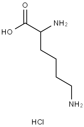 DL-赖氨酸盐酸盐 结构式