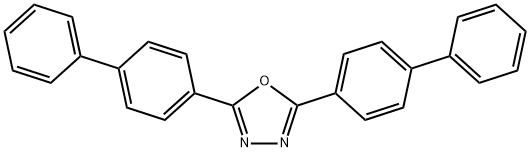 2,5-双(4-联苯基)-1,3,4-恶二唑 结构式