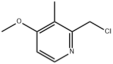 2-氯甲基-3-甲基-4-甲氧基吡啶盐酸盐 结构式