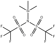 N-三甲基硅基-二(三氟甲磺酸)酰亚胺 结构式