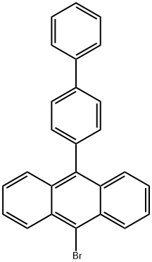 9-(4-联苯基)-10-溴蒽 结构式