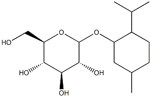L-薄荷基-β-D-葡萄糖苷 结构式
