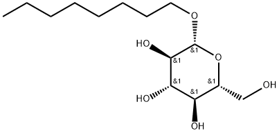 辛基-β-D-吡喃葡萄糖苷 结构式