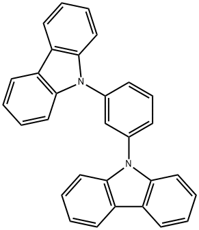 1,3-二-9-咔唑基苯 结构式