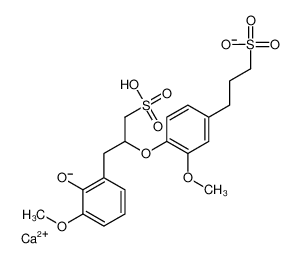 木质素磺酸钙 结构式