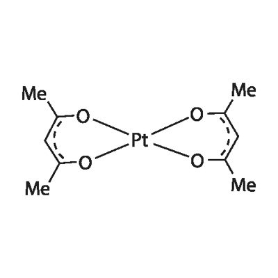 乙酰丙酮铂(II) 结构式