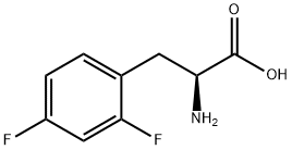 2,4-二氟-DL-苯丙氨酸 结构式