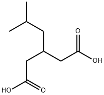 3-异丁基戊二酸 结构式