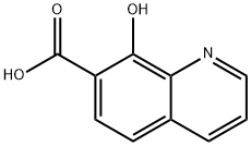 8-羟基-7-喹啉羧酸 结构式