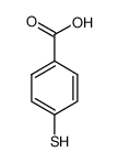 4-巯基苯甲酸 结构式