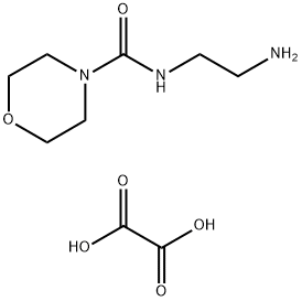 4-吗啉甲酰胺-N-(2-氨基乙基)草酸盐 结构式