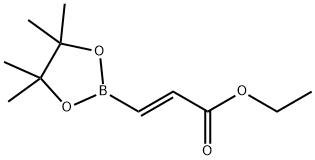 (E)-2-(乙氧羰基)乙烯基硼酸频哪醇酯 结构式