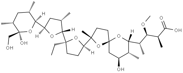 莫能菌素 结构式