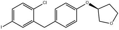 (S)-3-(4-(2-氯-5-碘苄基)苯氧基)四氢呋喃 结构式