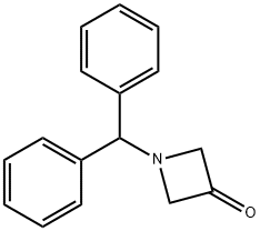 1-二苯甲基-3-氮杂环丁酮 结构式