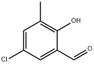 5-氯-2-羟基-3-甲基苯甲醛 结构式