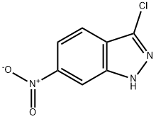 3-氯-6-硝基-1H-吲唑 结构式