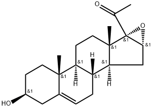 16,17-α环氧孕烯醇酮 结构式