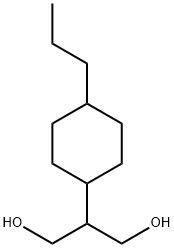 2-(4-丙基环己基)-1,3-丙烷二醇 结构式