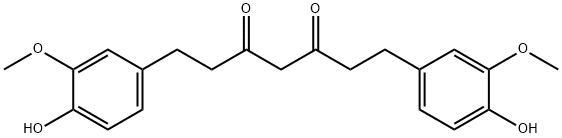 1,7-双(4-羟基-3-甲氧基苯基)庚烷-3,5-二酮 结构式