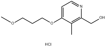 (4-(3-甲氧基丙氧基)-3-甲基吡啶-2-基)甲醇盐酸盐 结构式