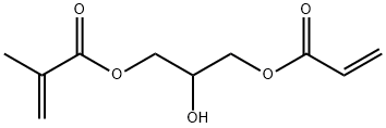 3-(丙烯酰氧基)-2-羟基丙基甲基丙烯酸酯 结构式