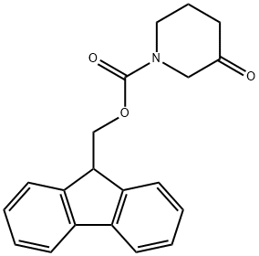1-Fmoc-3-哌啶酮 结构式