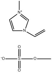 1-乙烯基-3-甲基咪唑硫酸甲酯盐 结构式