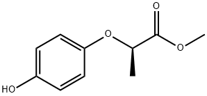 R-(+)-2-(4-羟苯氧基)丙酸甲酯 结构式