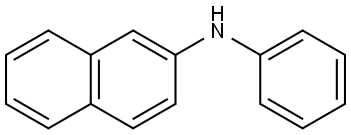 N-苯基-2-萘胺 结构式