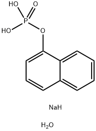 1-萘基磷酸单钠一水合物 结构式