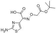 (Z)-2-(2-氨基噻唑-4-基)-2-叔丁氧羰基甲氧亚氨基乙酸 结构式