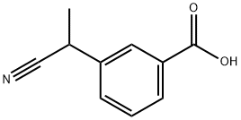 3-(1-氰基乙基)苯甲酸 结构式