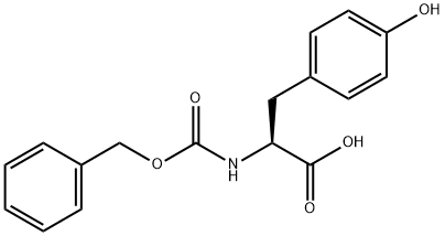 N-苄氧羰基-L-酪氨酸 结构式