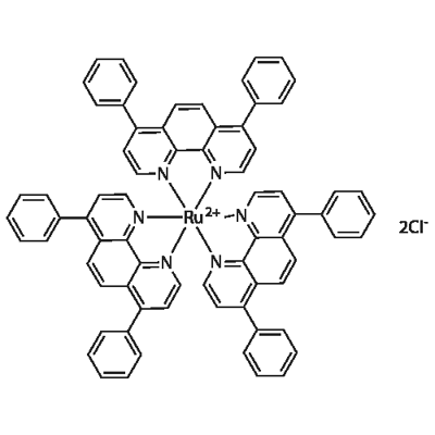 三(4,7-联苯-1,10-邻菲啰啉)二氯化钌(II) 结构式