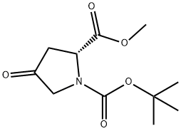 N-Boc-4-羰基-L-脯氨酸甲酯 结构式